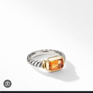 David Yurman Citrine Novella Renaissance Ring 18k gold 💯 Authentic Always!